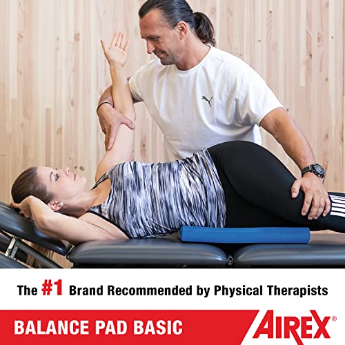 AIREX Balance Pad – Stability Trainer for Balance, Stretching, Physical Therapy, Exercise, Mobility, Rehabilitation and Core Training Non-Slip Closed Cell Foam Premium Balance Pad - color: Blue, size: Basic