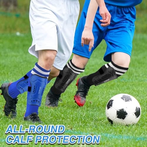 3 Pairs Soccer Shin Guards for Kids Youth+ 3 Pairs Long Soccer Socks Flexible Football Shin Pads Shin Protectors for 3-15 Years Old Boys Girls Children Teenagers for Football Games - size: S 3'3 - 3'10 TALL