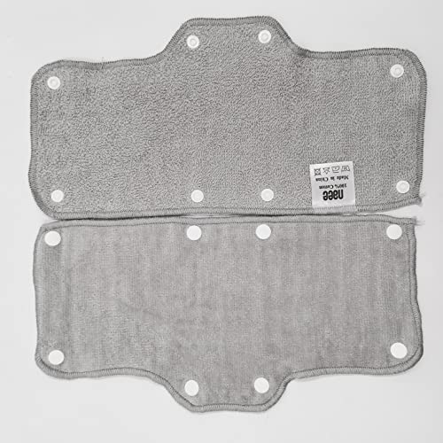 Light Gray Sweatband for Hardhat Washable Velvet Terry Cotton Hard Hat Liner snap on (6pcs) - color: Light Gray