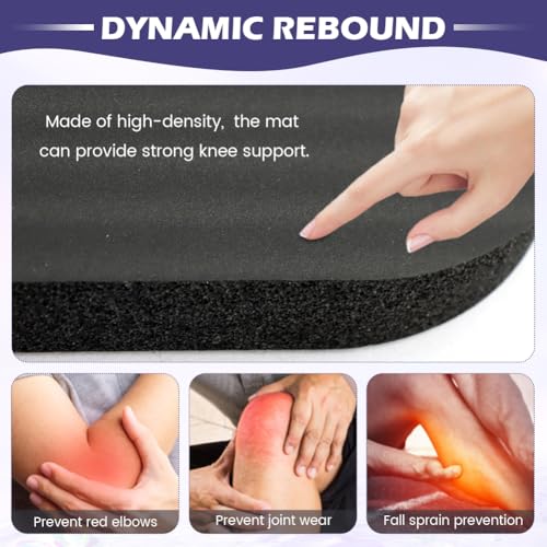 Yoga Knee Pad Cushion Exercise Knee Pad Rectangle Kneeling Pads Yogas Props and Accessories for Pain Free Knees, Elbows, Wrists and Back, Workout Mats for Home Gym, Pilates,