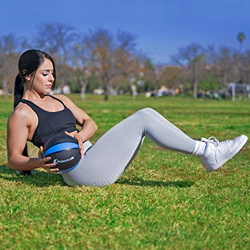 ProsourceFit Weighted Medicine Ball for Full Body Workouts - size: 4 LB
