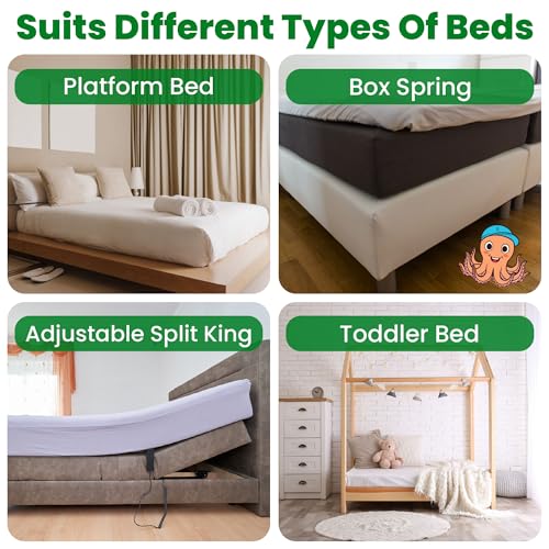 ECOHomes Non Slip Mattress Gripper Pad to Prevent Sliding (King) | Stop Mattress, Keep Topper from Sliding, Anti Slip, Grip Pads Holder Stop Couch Cushion, Sofa Cushions, Patio & Furniture - size: King