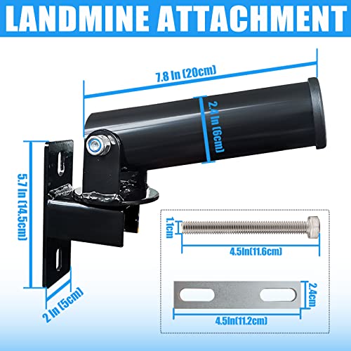 BLUSLM T Bar Row Platform Landmine Attachments for Squate Rack or Wall Mount Fits 2-inch Barbell, Landmine Base Gym Equipment, Power Cage Landmine for Almost of Power Rack - color: Style 2