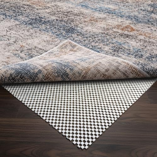 Non Slip Rug Pad Gripper 2 x 4 Feet Extra Thick Carpet Pads, Anti Carpet Rug Mats for Area Rugs and Hardwood Floors, Keep Area Rugs Safe and in Place - size: 2' x 4'
