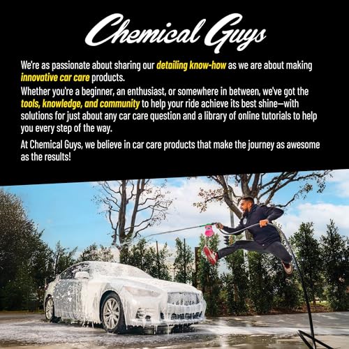 Chemical Guys, Wheelie Wheel & Exterior Brush for Rims & Tires, Soft, Green | Soft synthetic bristles clean rims, tires, grilles and emblems, safe on all wheel finishes with an easy grip - size: (Pack of 1), style: Wheelie