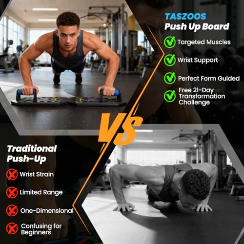 Portable Push Up Board - 20 in 1 Foldable Pushup Board Fitness | Push Up Bar at Home Gym - Strength Training Equipment for Men and Women