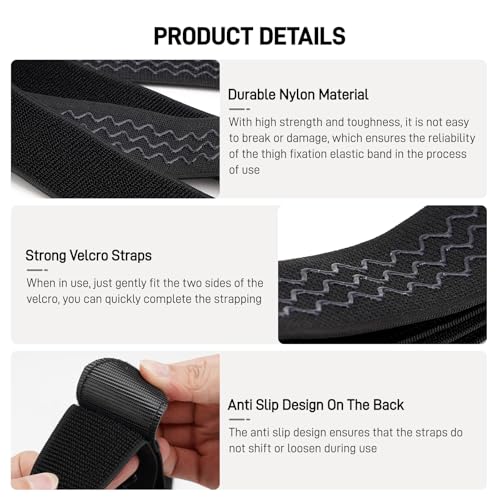 1PCS Wheelchair Thigh Leg Strap, Wheelchair Strap Seat Belt Leg Support Strap for Elderly Dementia Paralysis Parkinson's (1) - size: 1PCS No Handle