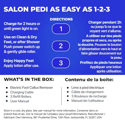 Electric Foot Callus Remover Kit, Elmchee Rechargeable Callous removers 3 Grinding Heads Waterproof Foot Scrubber File, Professional Pedicure Tools kit Feet Care for Dead, Cracked Dry Skin - style: White