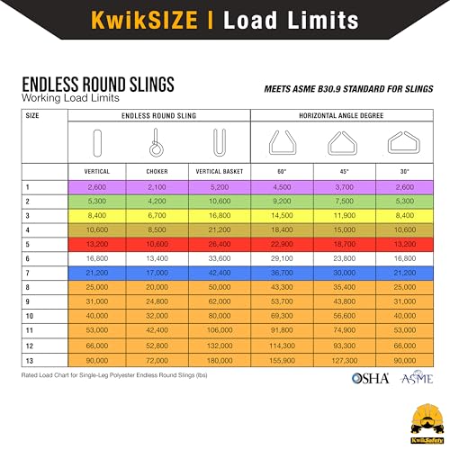 Heavy Duty Lifting Strap - Anaconda - Endless Loop Strap for Industrial Lifting Slings - Purple - 2"x6' - color: Purple, size: 2"x6' | 2,600 lbs