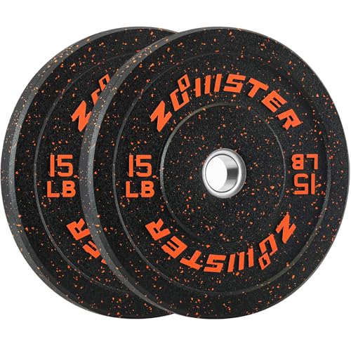 2-inch Bumper Weight Plate Olympic Plate Hi-Temp Bumper Weight Plate with Steel Insert Strength Training Weight Lifting Plate-ODOR-FREE | NOISE-REDUCING | ABSORB IMPACT - size: 100LB Bumper Weight Plate Set
