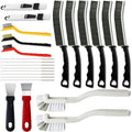 23Pcs Crevice Cleaning Brush Set, Hard Bristle Scrub Brushes Tools for Deep Cleaning Gap, Multifunctional Grout Brush for Tile Lines, Sliding Door, Sill, Shutter, Bottle, Corner, Sink, Teapot