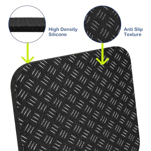 4 Pcs Walking Pad Mat, Treadmill Mat Pads, 4" x 4" x 0.2" Double-Sided Non-Slip Exercise Equipment Mat, High Density Silicone Anti Vibration Pad for Protect Floors, Noise Reduction - size: 4"x4"x0.2" (4PCS)