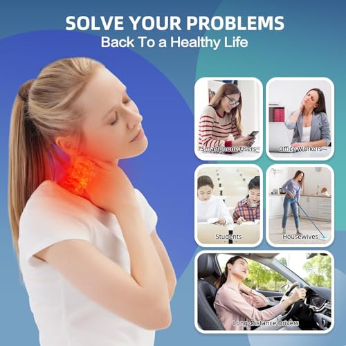 Comness Cervical Neck Traction Device for Home Use, Adjustable Neck Stretcher Strap Over Door for Pain Relief and Spinal Decompression, Restore Natural Curve of The Neck - size: Thin