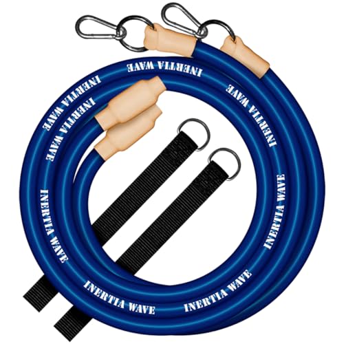 Dynamic Rubber Battle Ropes Alternative for Home and Gym | Maximize Calorie Burn | Revolutionary Fitness Equipment for Abs and Full Body Workout - color: Royal Blue