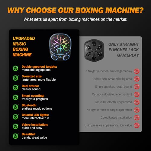 2025 Music Boxing Training Machine for Adults Fitness Equipment Durable Dummy Punching Bag Boxing Machine - Large - color: Black