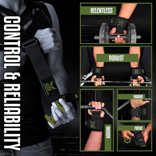 Weight Lifting Hooks Lifting Heavy Duty Deadlift Wrist Straps Men and Women Pull Ups Powerlifting and Gym Workouts grips - color: Green-Barber, size: Barber-Hooks
