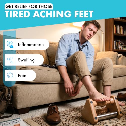 Lumia Wellness 3-in-1 Foot Massager, Cold Therapy Plantar Fasciitis Relief, Reflexology for Circulation and Pain Relief, Foot Roller for Neuropathy