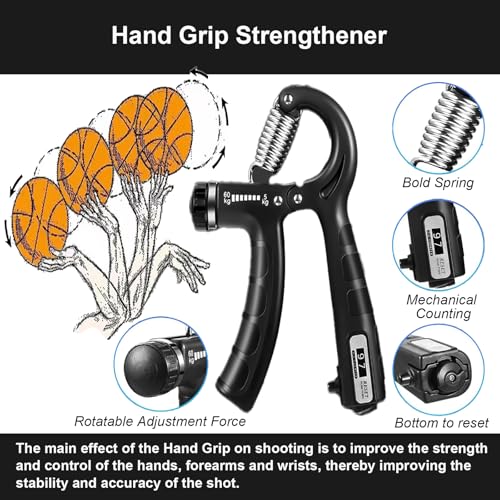 Basketball Training Equipment, Practice Training Mat, Dribble Trainer | Includes Basketball Training Mat, Agility ladder, Grip Strengthener, Resistance Bands, Improve Speed, Strength, ordination - color: Black (3D-Muster), size: 42"*29"