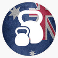 Australian Flag Kettlebell - Fitness Sticker Vinyl Decal Bumper Sticker 5"
