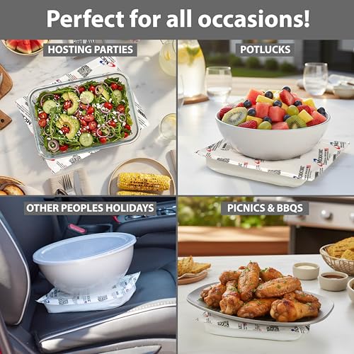Vesture Microcore Reusable Hot & Cold Pack - 5x7 Inch - For Food or Body | Microwave & Freezer Safe - Non-Toxic - For Targeted Pain Relief, Injury Therapy, Lunchboxes, Small Coolers & Travel