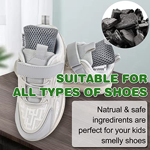 Marsheepy 6 Pack Shoe Odor Eliminator Bags, Boxing Glove Deodorizer, Absorbs Stink and Moisture, Grey Stick Odor Absorbers for Shoes, Gloves, and Sports Gear - color: Grey 6 Pack