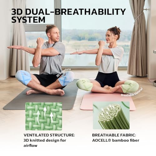 aoFIT Compression Knee Brace for Women & Men, 2 Pack AOCELL Knee Sleeve Support for Joint Comfort & Active Recovery – Breathable for Workout, Running, Gym, Sports, Fitness XXL