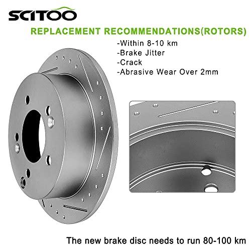 ECCPP D1088-7993 4pcs Rear Ceramic Disc Brake Pad Set Fit For Honda Odyssey 2005-2010 - style: D1088 [4pcs]