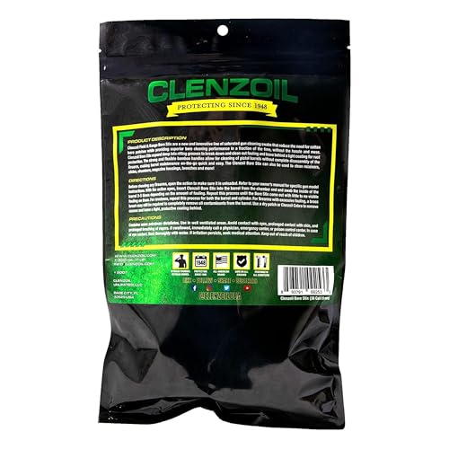 Clenzoil Field & Range Bore Stix | Pre-Saturated Gun Cleaning Cotton Swabs | Caliber Specific Gun Barrel Swabs for Pistols - size: .44 / .45 Caliber