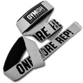 Gymish Lifestyle One More Rep Lifting Straps 24 Inch Non-Slip Soft Pad Wrist Strap for Weightlifting, Deadlifts & Powerlifting, Bodybuilding, Heavy Duty Gym Grips for Strength Training & Crossfit - color: Grey
