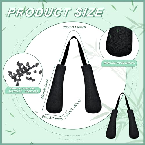 Timgle 2 Pcs Boxing Glove Deodorize Boxing Gear Odor Eliminator Bamboo Charcoal Deodorizer Boxing Glove Hockey Bowling Odor Eliminator Moisture Absorbing Sports Equipment for Bags Sports Gear - color: Black