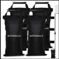 SANWAY 120 LBS (Unfilled) Sand Bags for Canopy Weights, Windproof-Portable and Durable to Secure Tents, Canopies, and Umbrellas-Black - color: Black