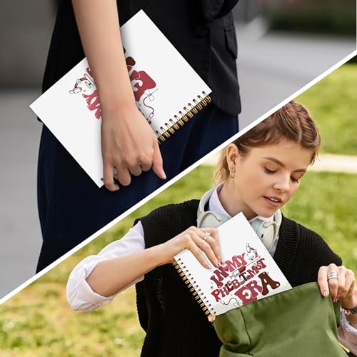 OJMFHEGEE Phlebotomy Phlebotomist Spiral Notebook 5.5x8.3 in, Nurses Week Gifts, In My Phlebotomist Era Nurse Medical Hardcover Notebook Journal Gifts for Work Study Women - color: Phlebotomy Phlebotomist