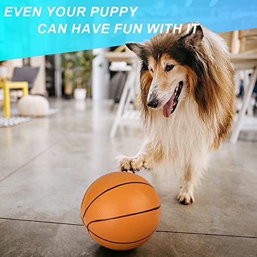 6" Mini Basketball for Mini Basketball Hoop, Beach Sand Pool Ball for Kids Adults, Suits for Over The Door Hoop, Replacement Balls for Indoor Outdoor Sport Game Gift with Pump, 3PCS (Orange) - color: Orange