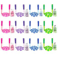 BIRDDIE Soft Beaded Jump Ropes, Adjustable Length Skipping Rope, Tangle Free Segmented Jumping Rope for Kids and Adults Exercise, Fitness 9.2 Ft - color: 12 Pack