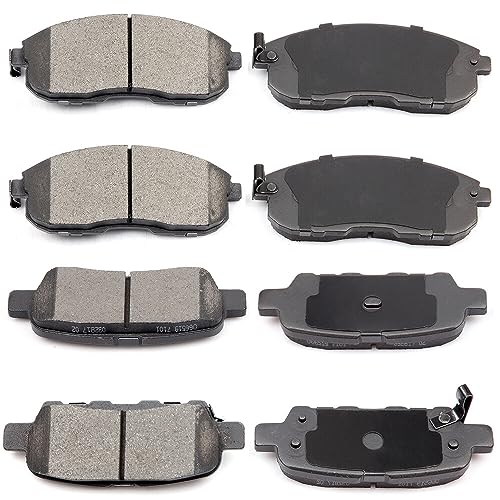 ECCPP D815-7318 D905-7784 Front & Rear Ceramic Disc Brake Pad Set Fit For Nissan For 350Z 2003-2005,For Altima 2002-2005 2009-2013,For Juke 2011-2017,For Sentra 2013-2017 - style: D815 D905 [8pcs]