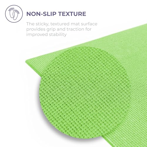 Voyage 5mm Studio Yoga Mats, 10 Pack, 72x24in | Extra Long, Anti-Tear Exercise Mats for Workout, Stretching, Fitness - Non Slip Gym Mats for Home, Schools and Studios - color: Assorted