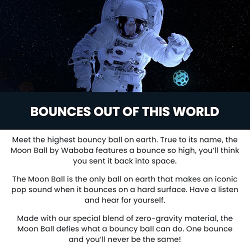 Waboba The Original Moon Ball 3 Pack, Orange, Teal, Cobalt | for Kids and Teens, Outdoor Sports Toy Gift, Hyper Bouncy