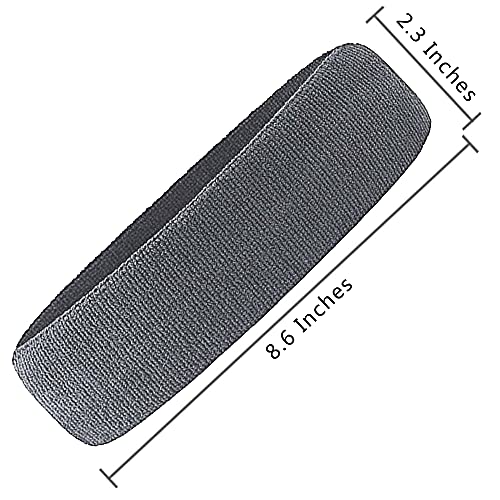 3 Pack Men & Women Sports Sweatbands Headbands - color: Green,Blue,Gray