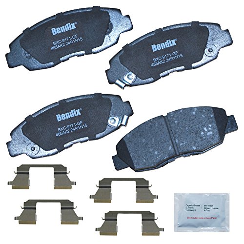 Bendix Priority1 CFC465AK2 Ceramic Front Brake Pads for Acura EL 2005-1997, Honda Civic 2011-1996, Insight 2014-2010 - style: CFC465AK2