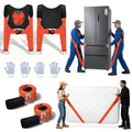 2-Person Lifting and Moving System—Anti-Slip Heavy Duty Moving Straps, Adjustable Shoulder Lifting Carrying Straps for Moving Furniture, appliances, and mattresses