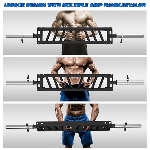 Multi Grip Swiss Bar, Fits 2" Olympic Bar, 600 LBS Capacity for Home Gym - color: A Multi Grip Barbell-Straight