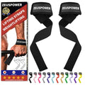 Lifting Straps Wrist Straps for Weightlifting Gym Straps Weight Lifting Deadlift Workout Women Men Dumbbell Straps for Hand RDL Strap Exercise Straps Dead Lift Cotton Neoprene Padded Zeus Power - color: 14-Black No Silicone
