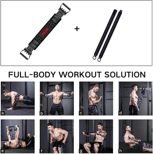 Innstar Multi-Function Resistance Bands for Working Out, Push Up Exercise Bands Resistance Bands Set for Bench Press Gym Equipment, Home Workout, Travel Portabl - color: Black Men 200Lbs