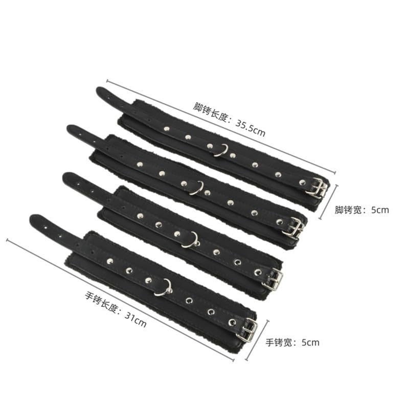 Indoor Training Fixed Strap Sports Accessories Adjustable Wrist and Ankle Strap Black Wristband Ankle Loop