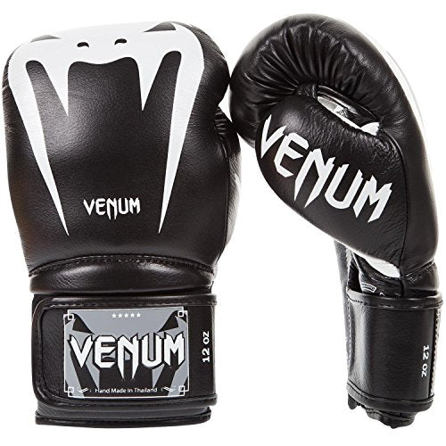 Venum Giant 3.0 Boxing Gloves - Nappa Leather - color: Black/White, size: 16 oz