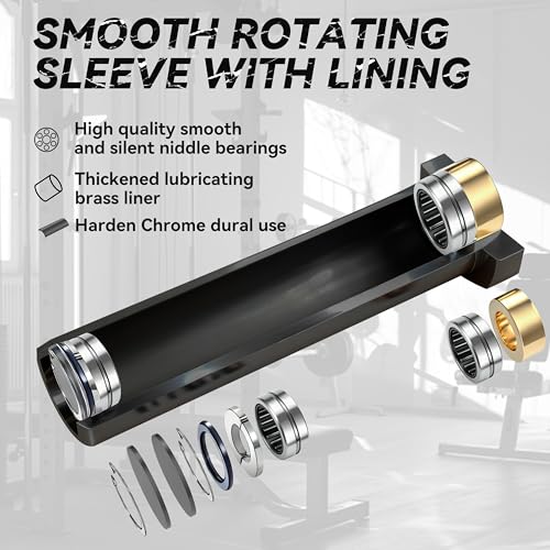 EVERYMATE 5LB Mini Barbell Bar Beginner Women Kid Barbell Total Body Workout Weighted Bar,for Strength Training, for Youth Children New Weightlifting - color: Black Sleeves Sliver Bar, size: 10KG Junior Barbell