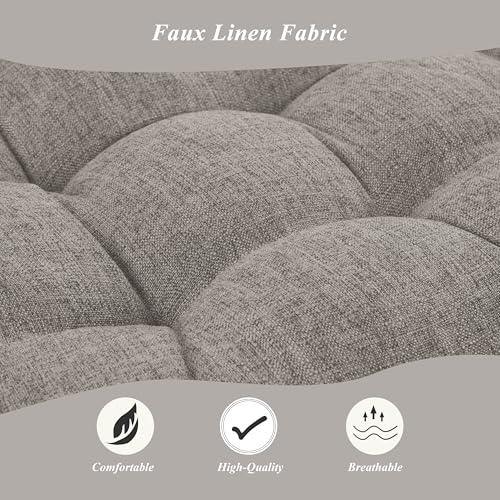 Indoor Bench Cushion for Indoor Furniture 48"x19" LightGrey 1 Pc | Thick, Stay in Place, Textured Fabric, for Entryway Window Shoe Storage and Kitchen Bench, Comfort Sitting, Upgrade Decor - color: Light Grey