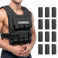 Synergee Weighted Vest – 20 30 40 lb Adjustable Options - color: 30LB