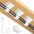 Cable Management Under Desk Detachable Cable Straps, White, 20 Pack | Heavy Duty Hook and Loop Cable Ties, Removable, Leave No Trace, Hold Up to 15 Cables, Home Office Organizer Accessories - color: White
