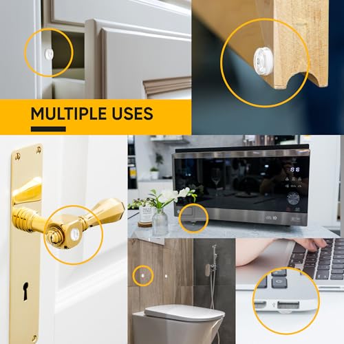 128 Self Adhesive Cabinet Door Bumpers – Sticky Clear Silicone Rubber Pads for Furniture Drawers, Kitchen Cabinets, Decor, Wall Protection – Vellax - size: 128 Pcs